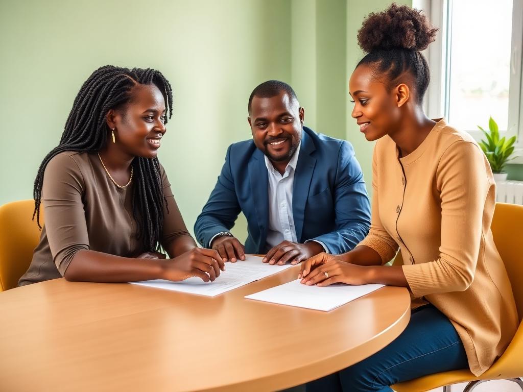 Conseillère en insertion professionnelle en entretien